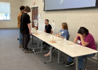 Students participating in a recent Reality Store